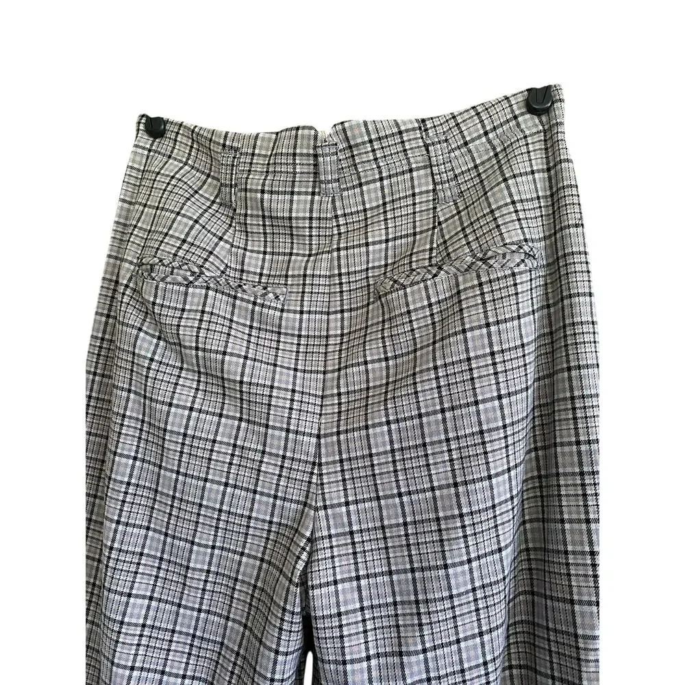 Free People Turning Point Plaid Barrel Trousers Size 6 - Picture 7 of 8